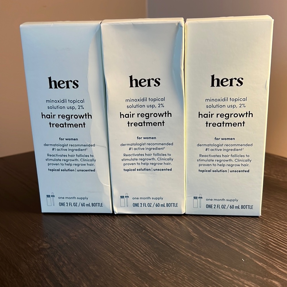 Hers hair growth treatment, new in box, never opened